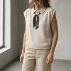Stylish Women's Tie-Neck Knit Vest for Everyday Wear and Special Occasions