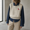 Stylish Women's Cropped Knit Vest Designed for All-Day Comfort and Ease