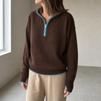 Stylish Women's Hooded Zip Pullover for Everyday Wear and Special Occasions