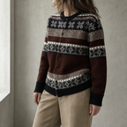 Stylish Women's Fair Isle Cardigan for Everyday Wear and Special Occasions