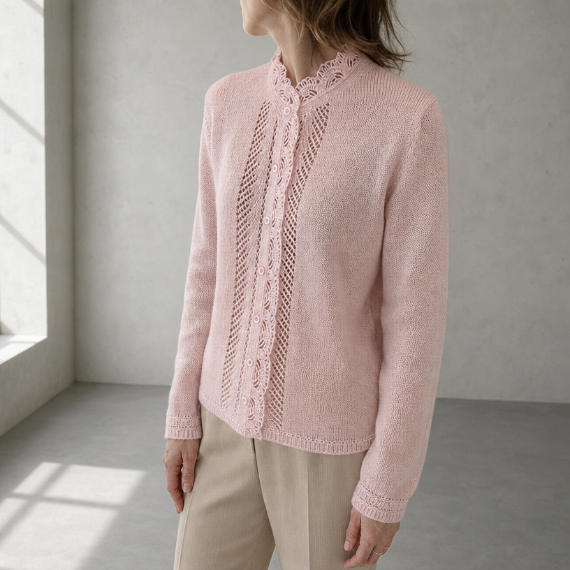 Elegant Women's Scalloped Lace Cardigan for a Sophisticated, Polished Everyday Look