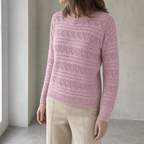 Elegant Pointelle Knit Pullover for Women Designed for Modern Everyday Style
