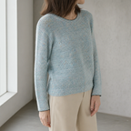 Stylish Women's Eyelet Stripe Pullover for Everyday Wear and Special Occasions