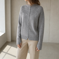 Elegant Women's Mock Neck Thumbhole Cardigan for Effortless Everyday Style and Comfort