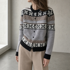 Stylish Women's Fair Isle Cardigan for Everyday Wear and Special Occasions
