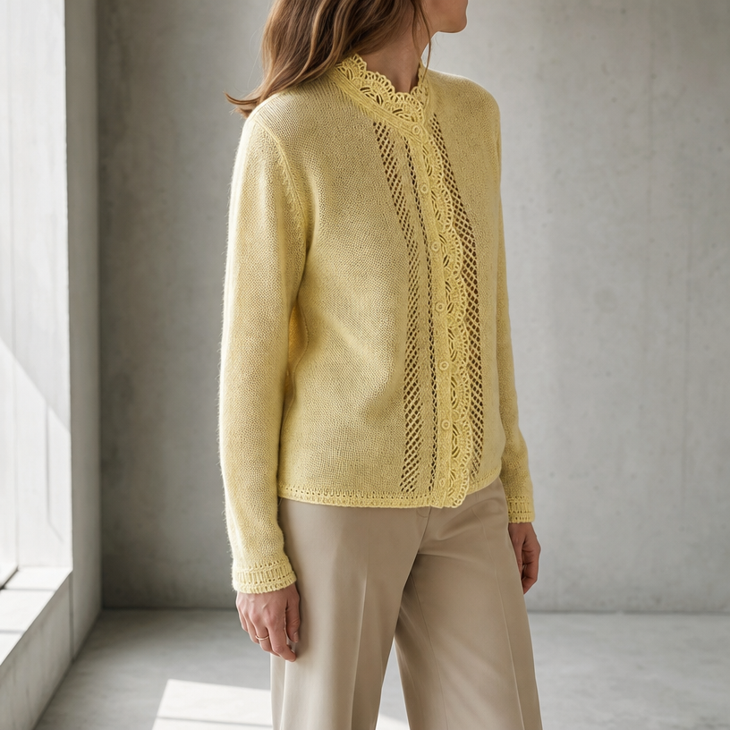Elegant Women's Scalloped Lace Cardigan for a Sophisticated, Polished Everyday Look