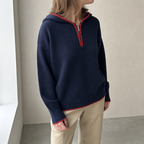 Stylish Women's Hooded Zip Pullover for Everyday Wear and Special Occasions