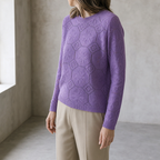 Stylish Women's Crewneck Lace Pullover for Everyday Wear and Special Occasions