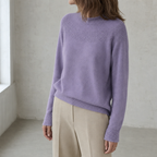 Stylish Women's Mock Neck Yoke Pullover for Everyday Wear and Special Occasions