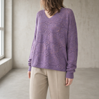 Elegant Women's V-Neck Lace Pullover for a Sophisticated, Polished Everyday Look