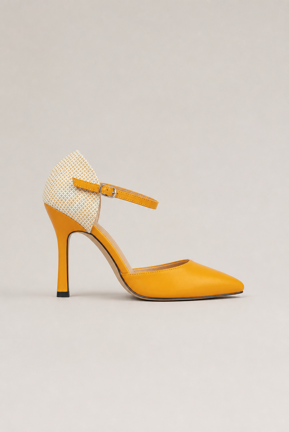 Elegant Women's Textured Ankle Strap Pumps for Effortless Everyday Style and Comfort