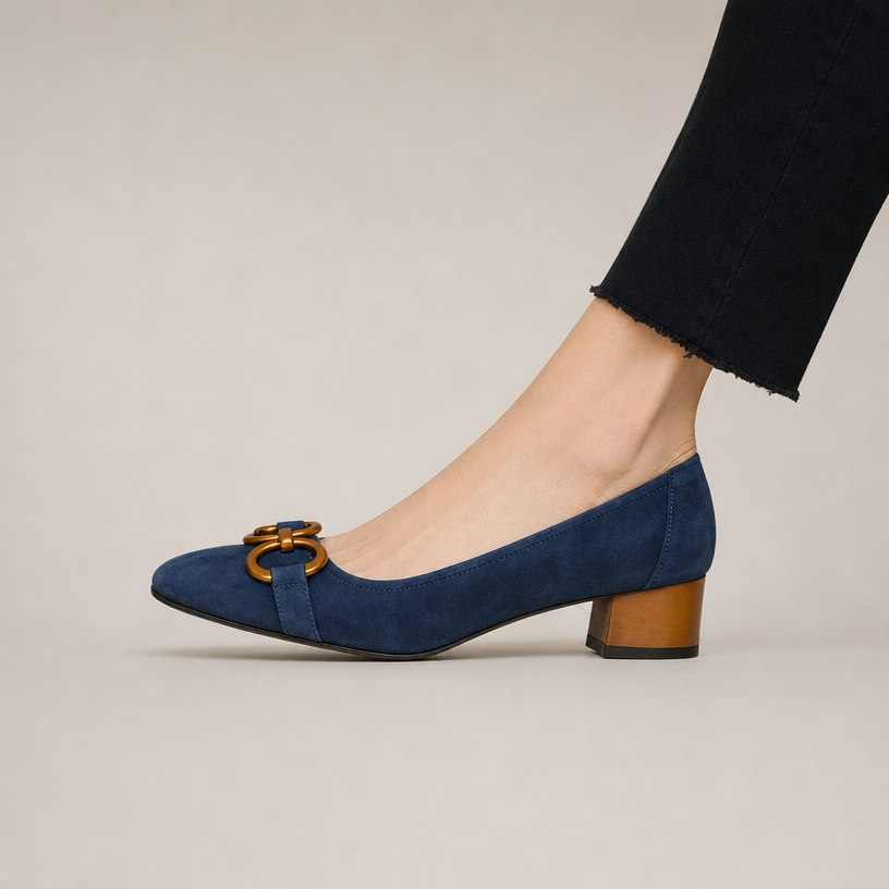 Elegant Women's Orthopedic Block Heel Pumps for Effortless Everyday Style and Comfort