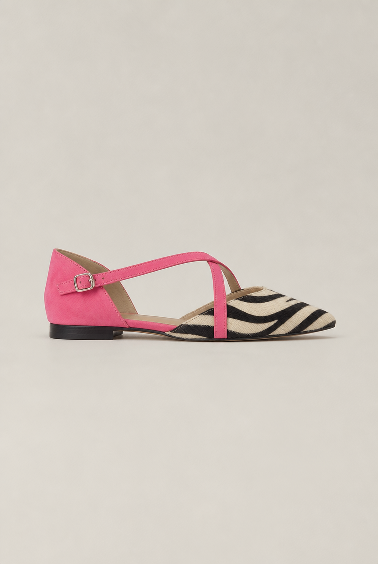 Elegant Women's Cross-Strap Flats for Effortless Everyday Style and Comfort