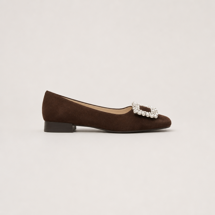 Elegant Women's Orthopedic Square Toe Flats for Effortless Everyday Style and Comfort