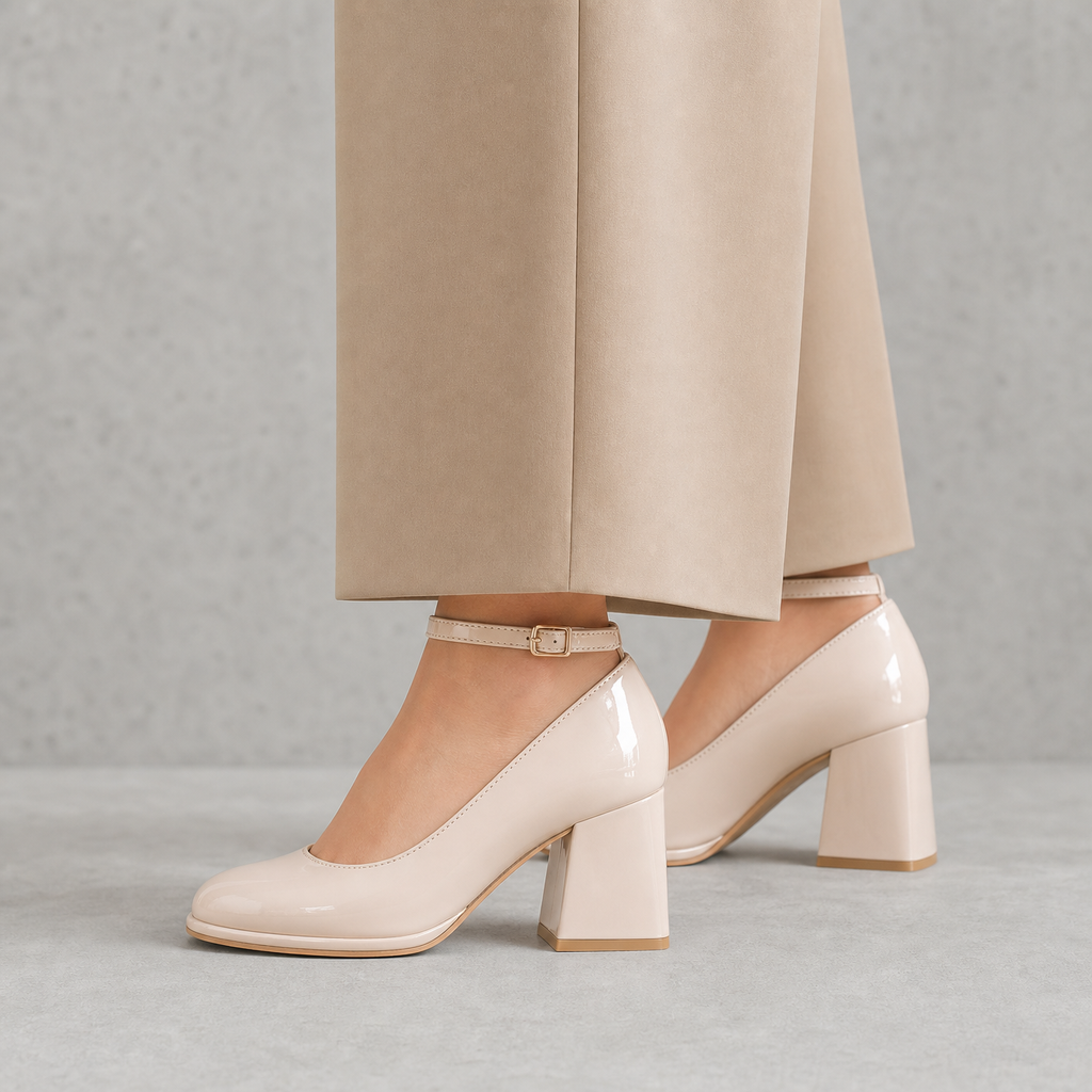 Comfortable Women's Ankle Strap Pumps with a Chic, Sophisticated Everyday Look