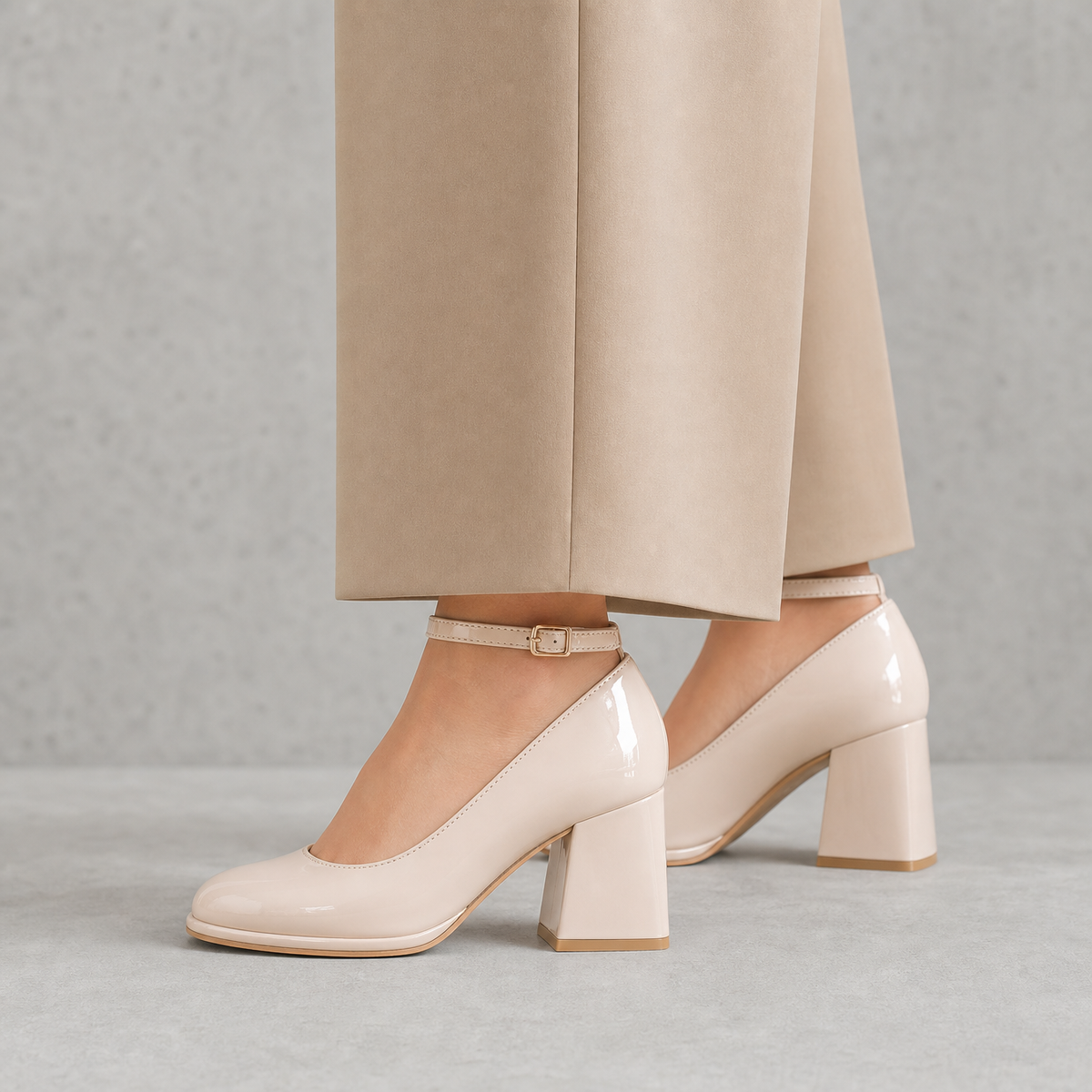 Comfortable Women's Ankle Strap Pumps with a Chic, Sophisticated Everyday Look