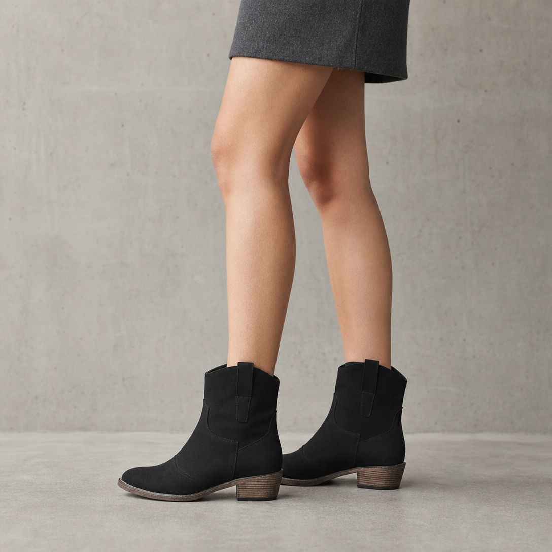 Comfortable Women's Western Ankle Boots for Cozy Autumn Days and Easy Styling