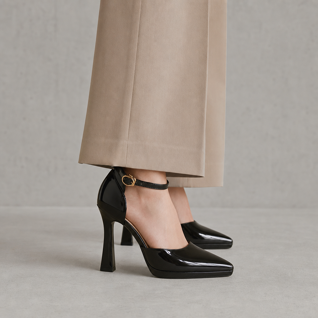 Elegant Ankle Strap Pumps for Women with a Modern, Timeless Design