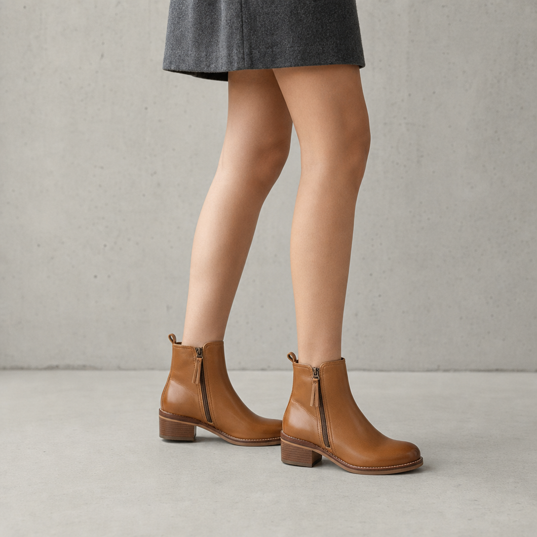 Comfortable Women's Side Zipper Boots for Cozy Autumn Days and Easy Styling