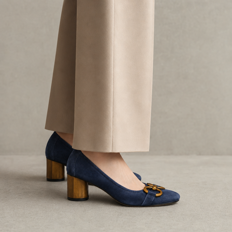 Elegant Women's Orthopedic Block Heel Pumps for Effortless Everyday Style and Comfort