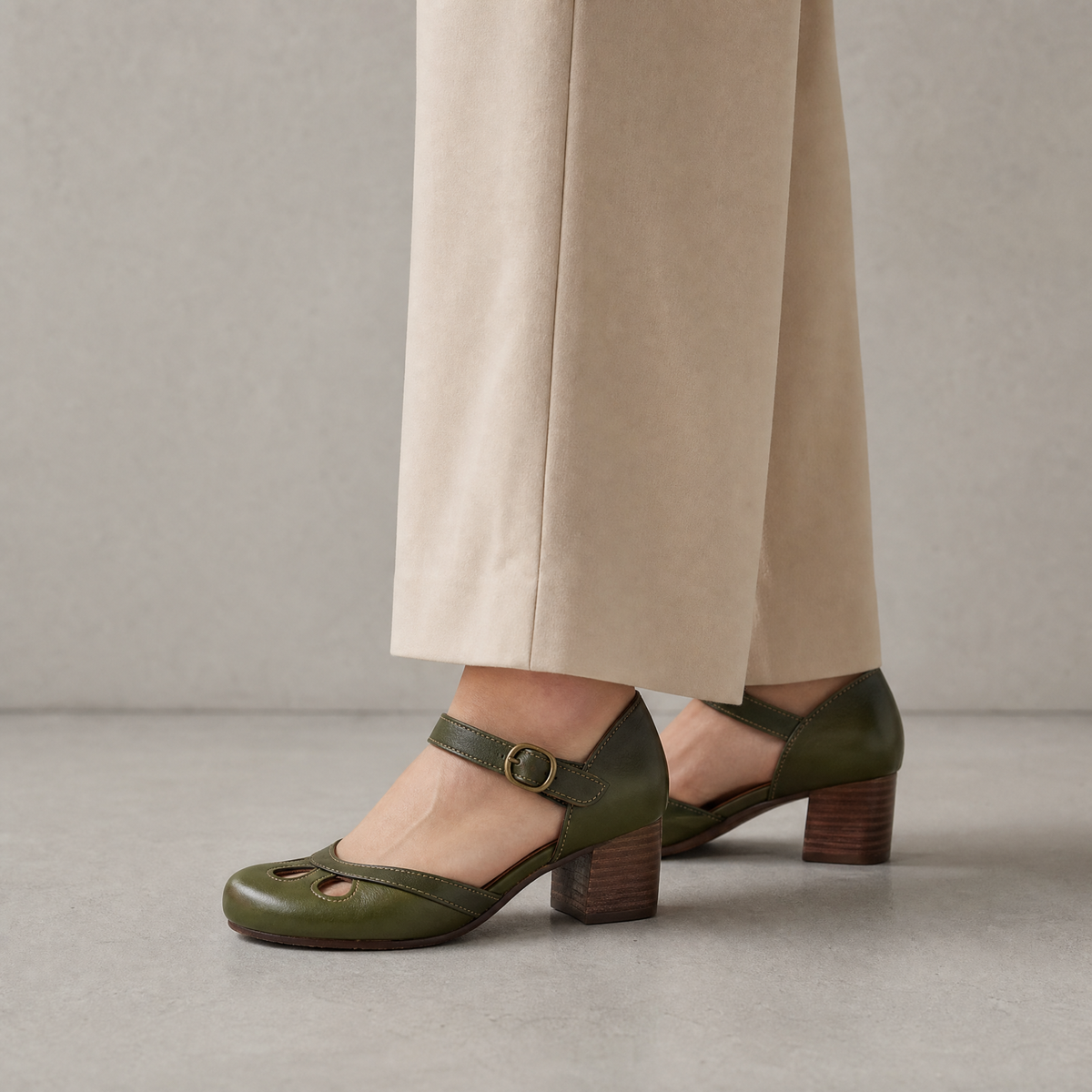 Elegant Women's Orthopedic Ankle Strap Pumps for Effortless Everyday Style and Comfort