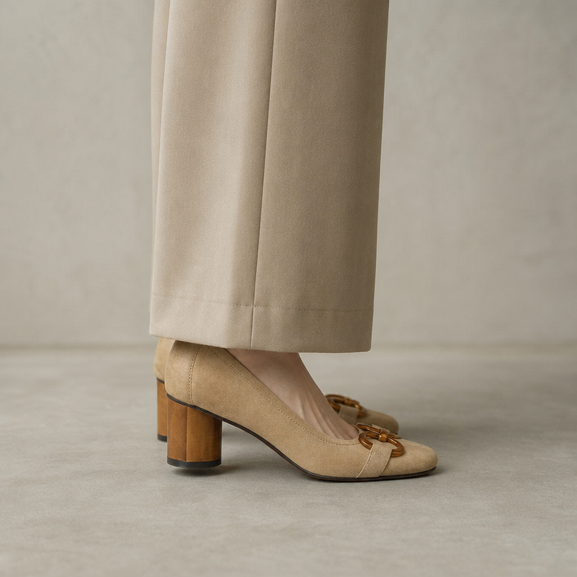 Elegant Women's Orthopedic Block Heel Pumps for Effortless Everyday Style and Comfort