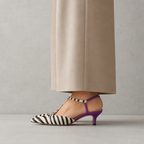 Elegant Women's Zebra T-Strap Pumps for Effortless Everyday Style and Comfort