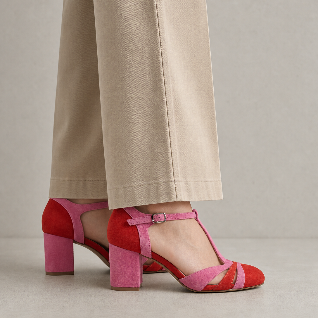 Stylish Women's T-Strap Pumps Designed for All-Day Comfort and Ease
