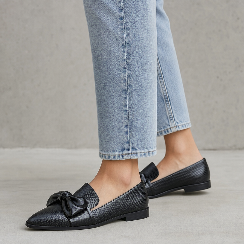 Elegant Women's Bow Loafers for Effortless Everyday Style and Comfort