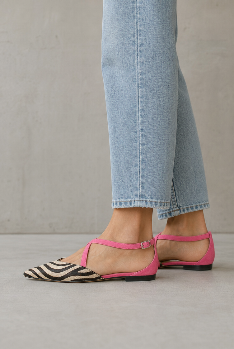 Elegant Women's Cross-Strap Flats for Effortless Everyday Style and Comfort