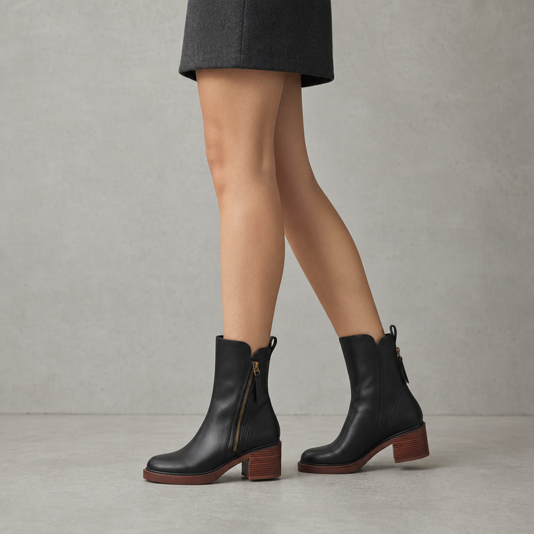 Comfortable Women's Side Zipper Boots for Cozy Autumn Days and Easy Styling