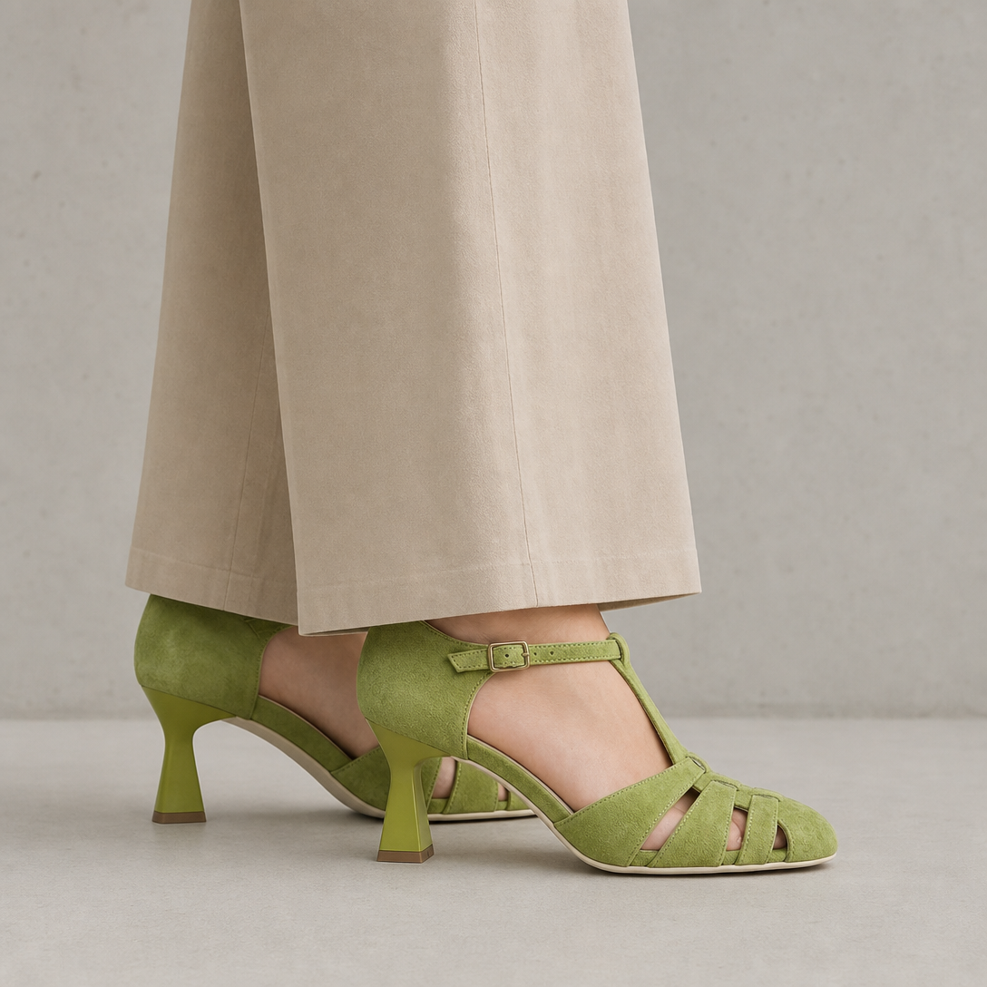 Comfortable Women's T-Strap Pumps with a Chic, Sophisticated Everyday Look