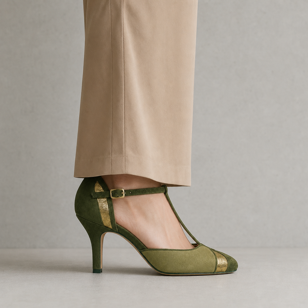 Elegant Women's T-Strap Pumps for Effortless Everyday Style and Comfort