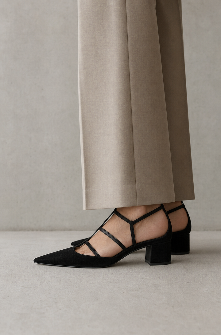 Elegant Women's Multi-Strap Pumps for Effortless Everyday Style and Comfort