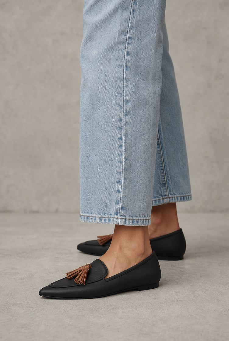 Elegant Women's Pointed Tassel Loafers for Effortless Everyday Style and Comfort