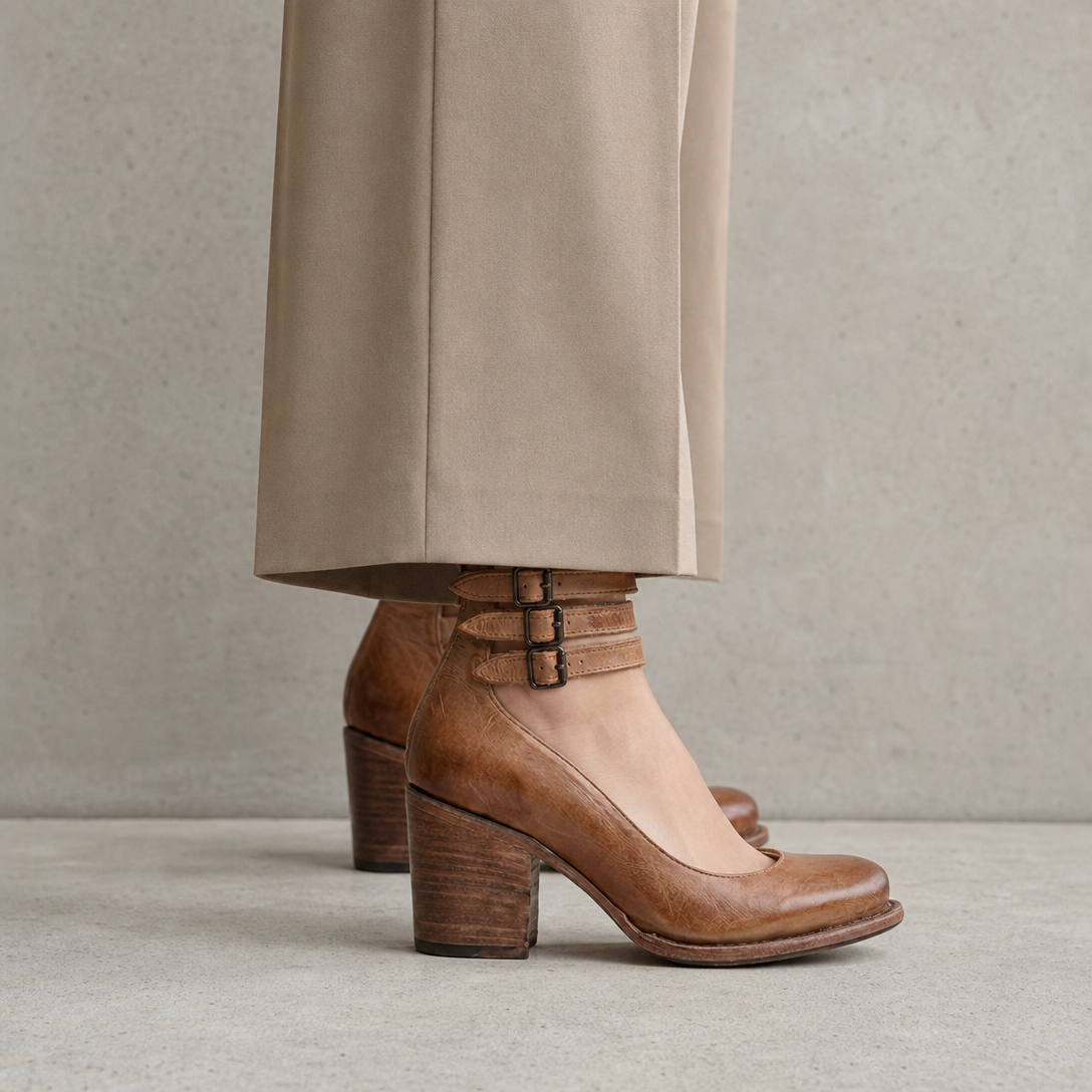 Elegant Women's Ankle Strap Pumps for Effortless Everyday Style and Comfort
