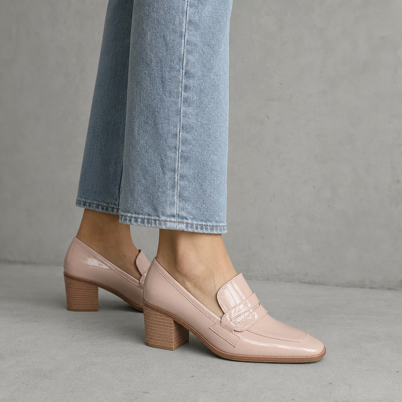 Elegant Women's Heeled Loafers for Effortless Everyday Style and Comfort