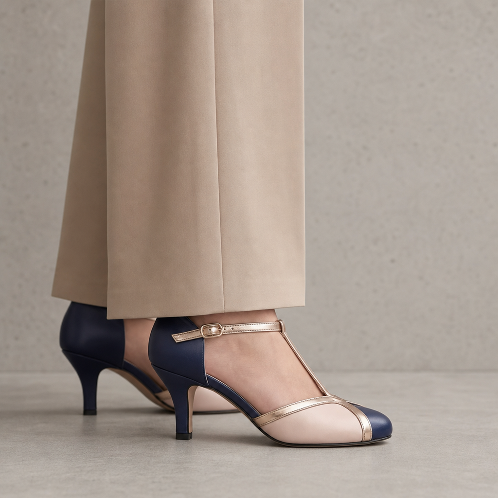 Elegant T-Strap Pumps for Women with a Modern, Timeless Design
