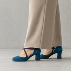 Elegant Women's Cross-Strap Pumps for Effortless Everyday Style and Comfort