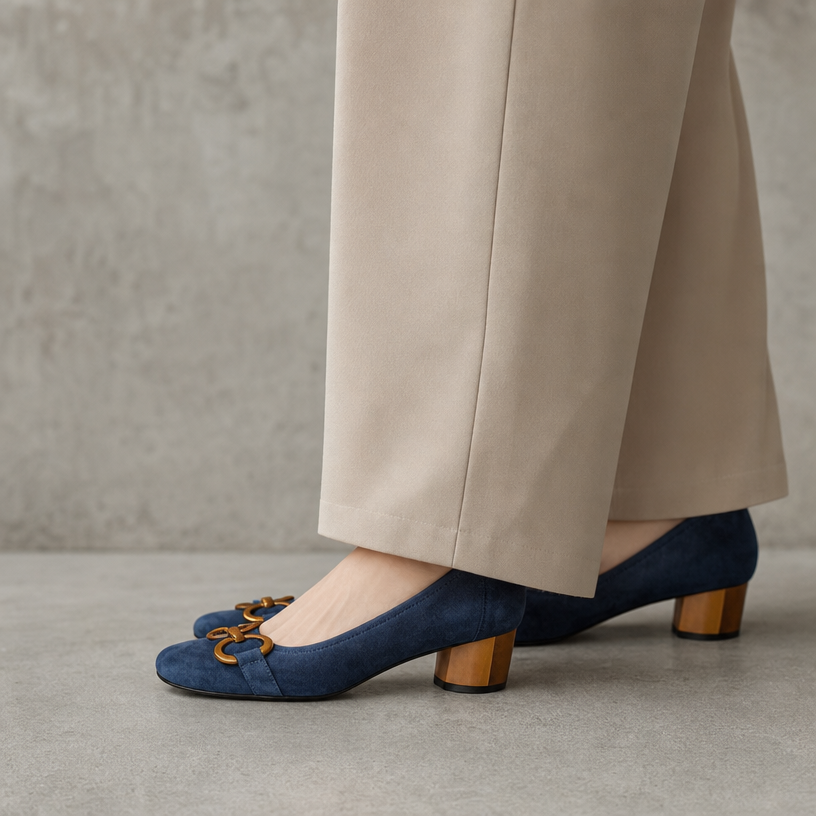 Elegant Women's Orthopedic Block Heel Pumps for Effortless Everyday Style and Comfort