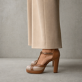 Elegant Women's Platform T-Strap Pumps for Effortless Everyday Style and Comfort