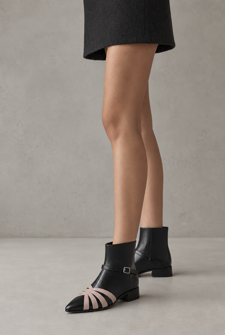 Elegant Women's Pointed Ankle Boots for a Sophisticated Autumn Look