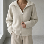 Stylish Women's Ribbed Zip Jacket for Everyday Wear and Special Occasions