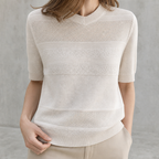 Stylish Women's V-Neck Knit Pullover Designed for All-Day Comfort and Ease