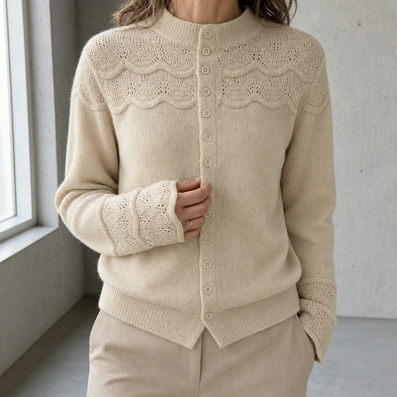 Elegant Women's Mock Neck Thumbhole Cardigan for Effortless Everyday Style and Comfort