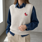 Stylish Women's Cropped Knit Vest Designed for All-Day Comfort and Ease