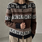Stylish Women's Fair Isle Cardigan for Everyday Wear and Special Occasions