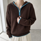 Stylish Women's Hooded Zip Pullover for Everyday Wear and Special Occasions