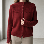 Elegant Women's Mock Neck Thumbhole Cardigan for Effortless Everyday Style and Comfort