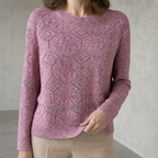 Stylish Women's Crewneck Lace Pullover for Everyday Wear and Special Occasions